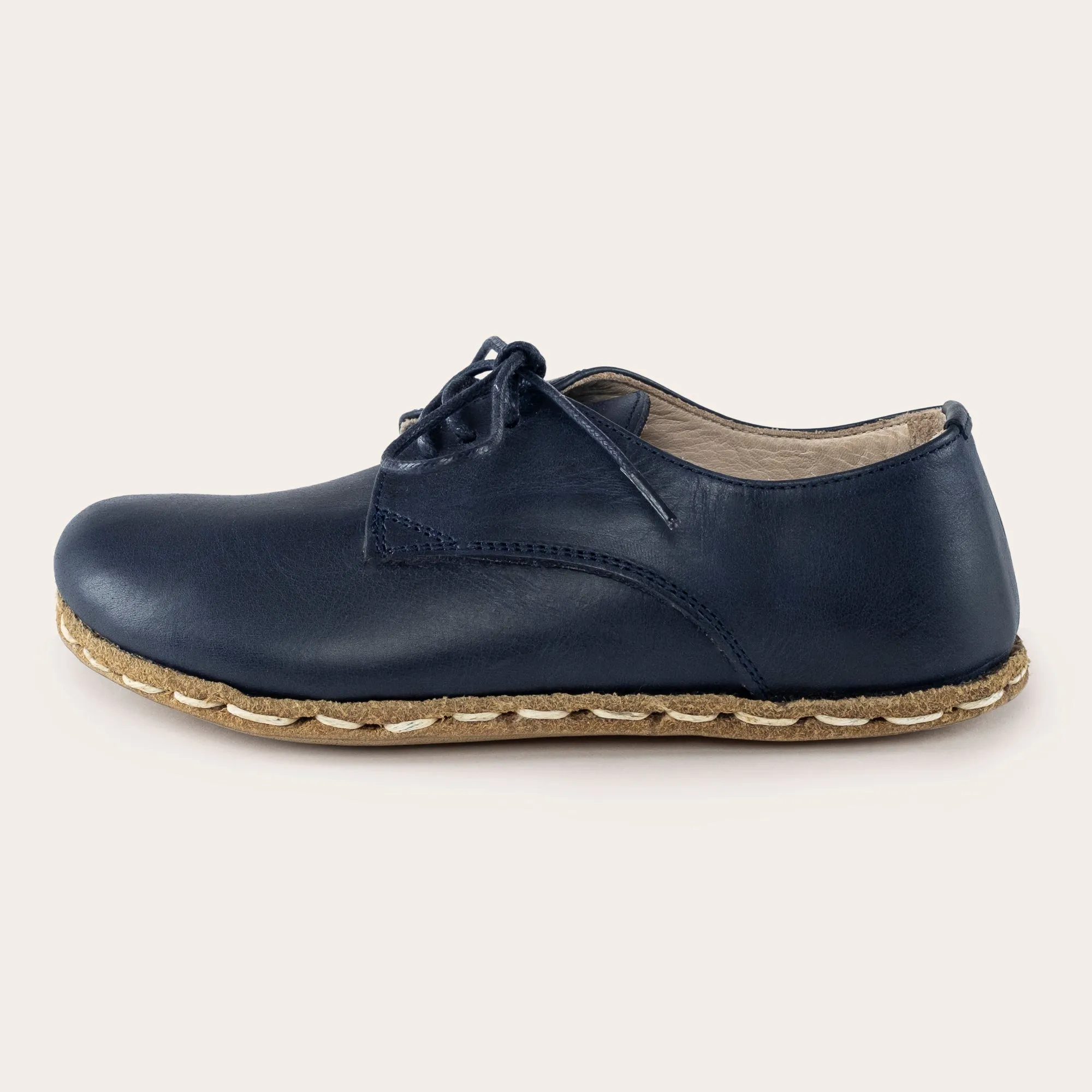 Kid's Blue Barefoot Oxfords