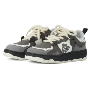 Korean Gray Flame Vintage Sneakers