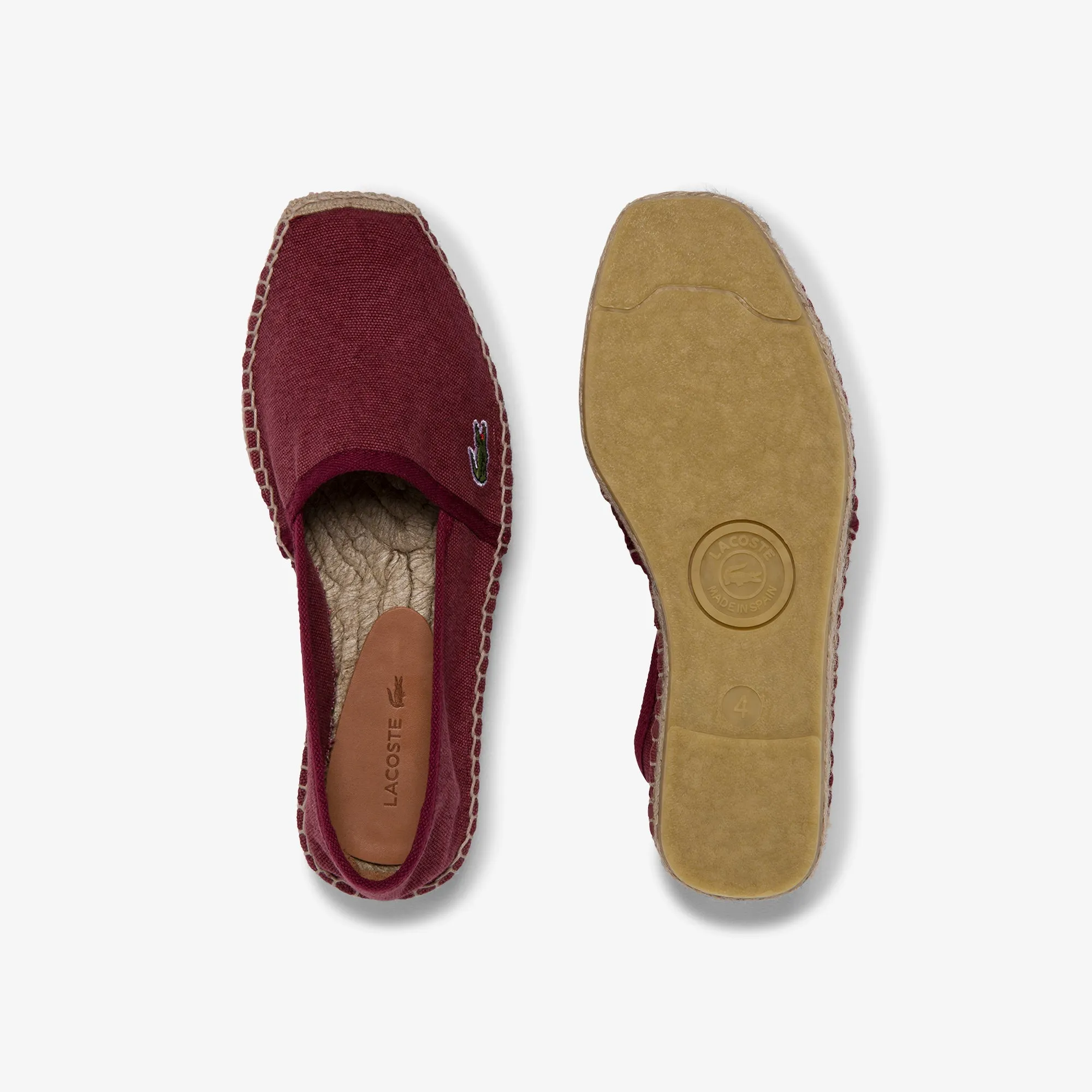 Lacoste Moleon 120 1 Cfa Shoes - Dark Red/Nat