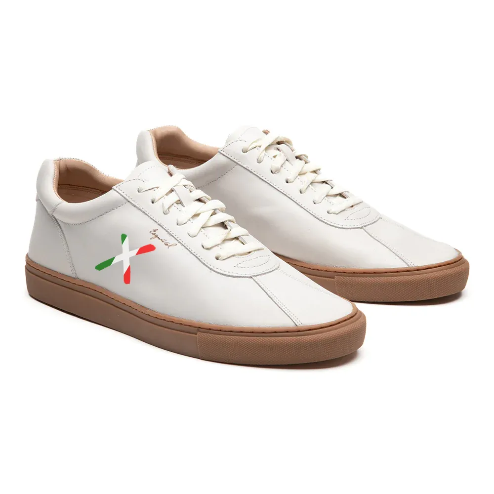 LIMITED EDITION Men's Hispanic Heritage Month Hand-Painted Sneaker - White Leather