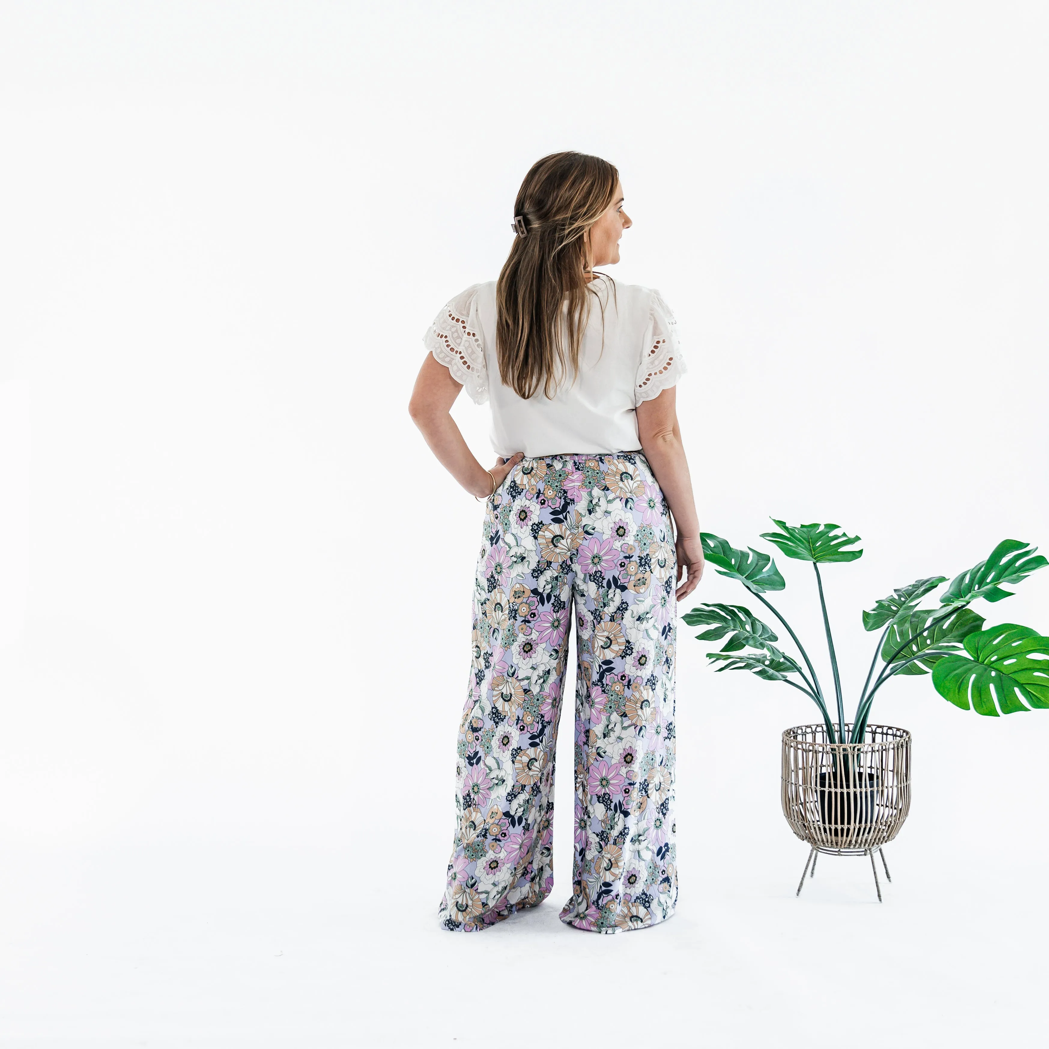 Lulu Wide Leg Pant | Boho Floral