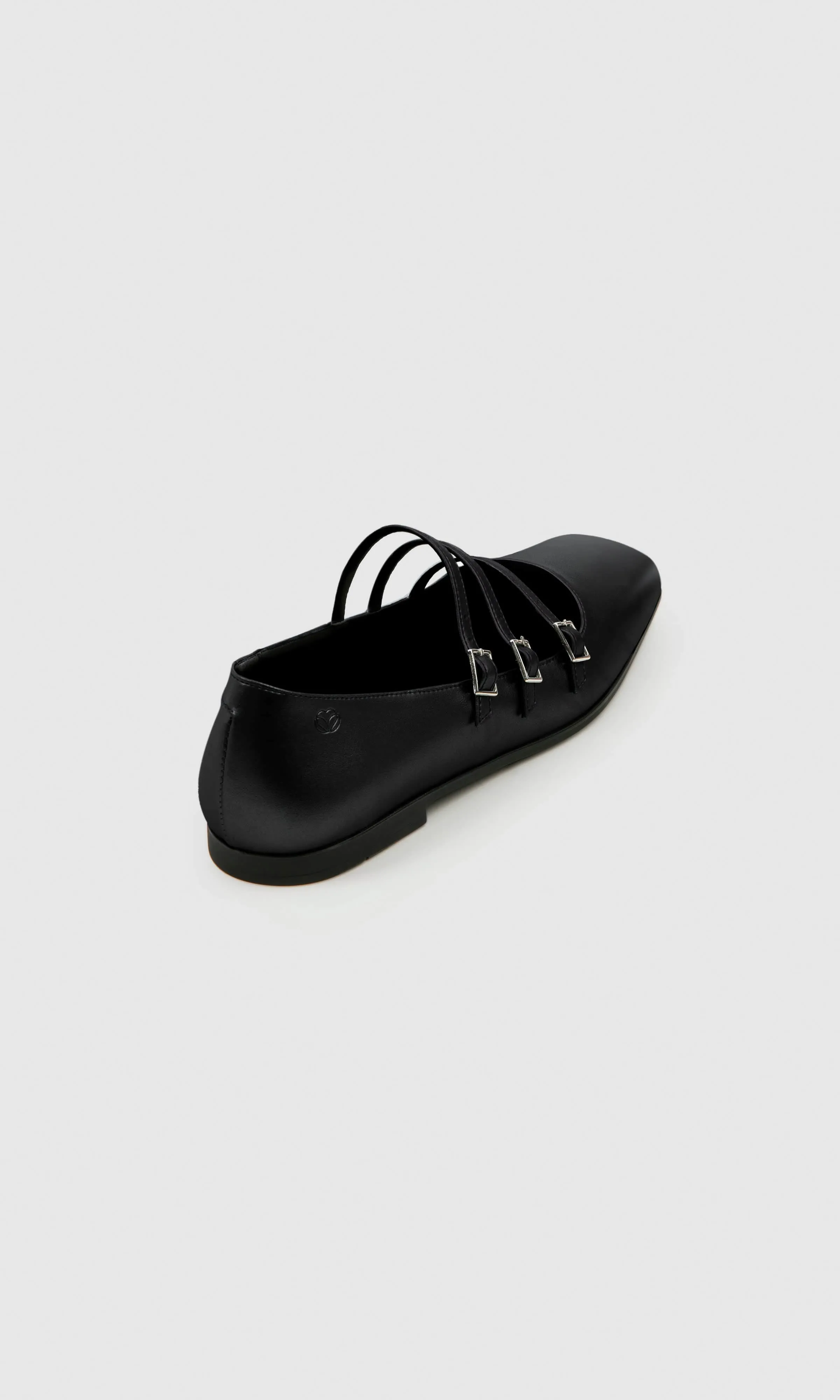 Maria II Vegan Apple Leather Ballet Flats | Black