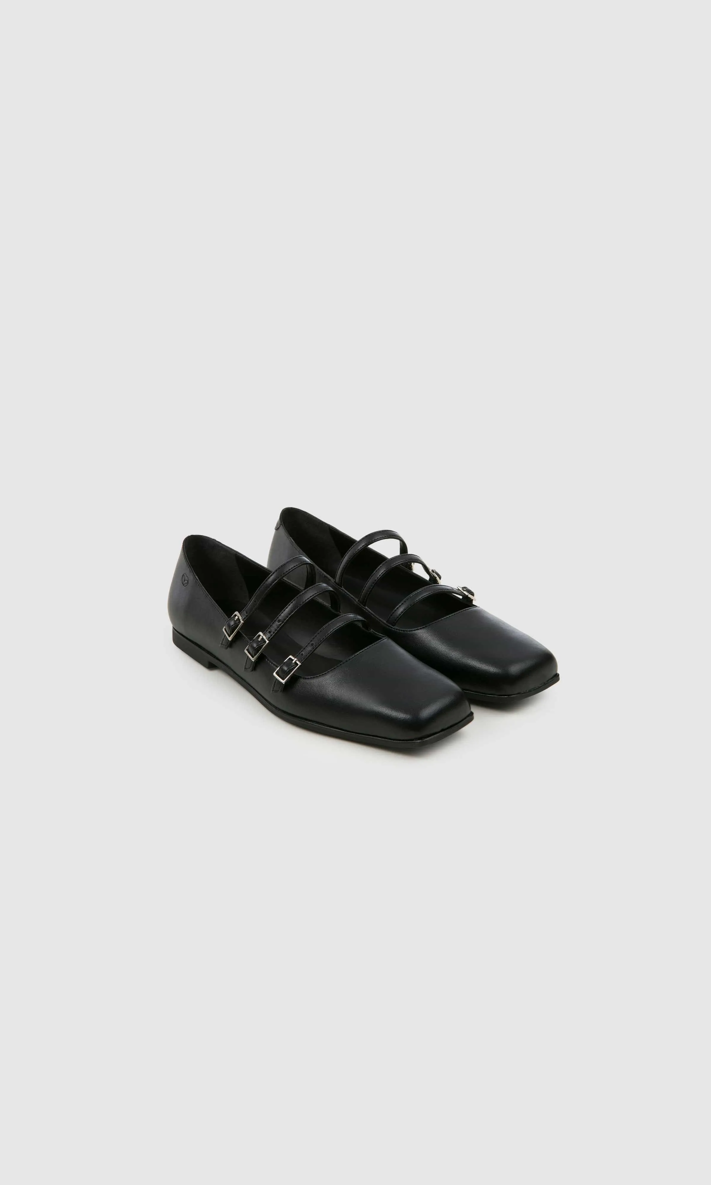 Maria II Vegan Apple Leather Ballet Flats | Black