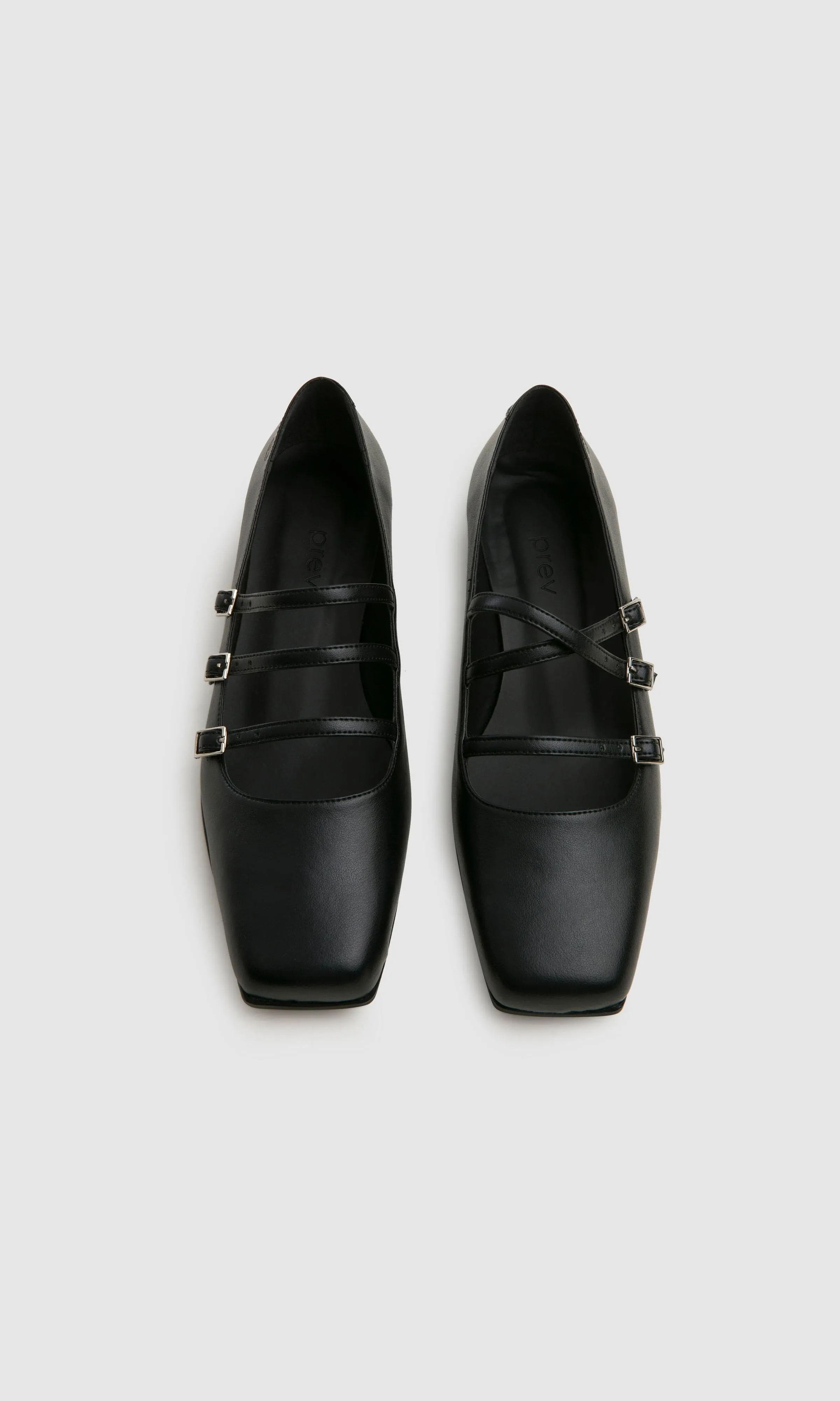 Maria II Vegan Apple Leather Ballet Flats | Black