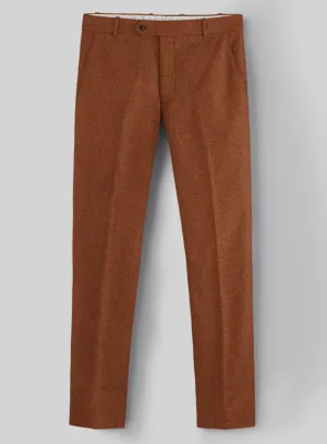 Melange Rust Tweed Pants