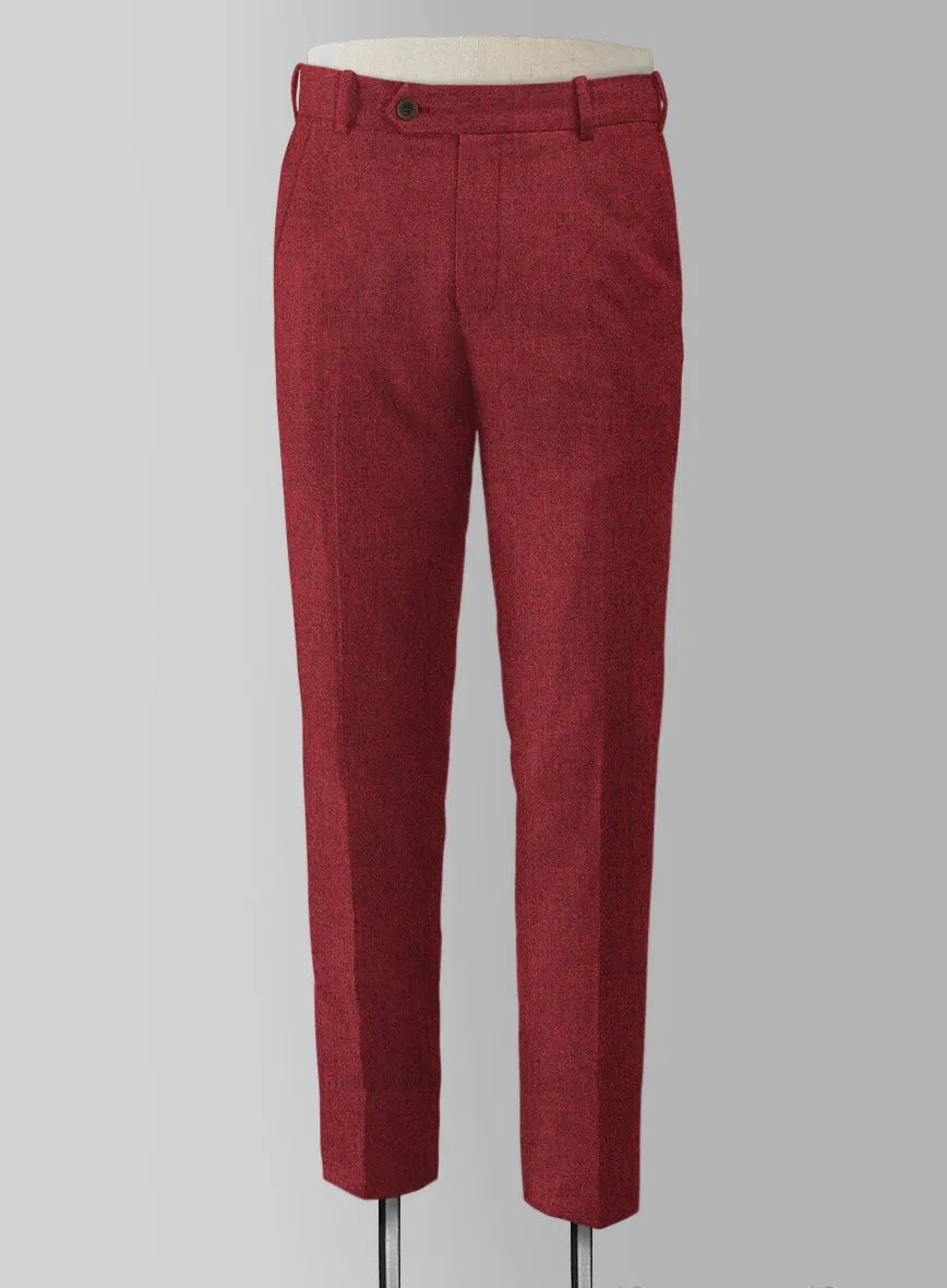 Melange Titan Red Tweed Pants