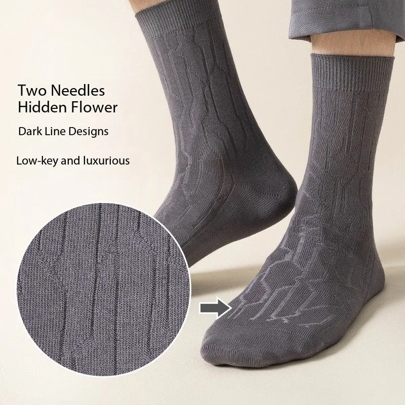 Men's Antibacterial Combed Cotton Socks