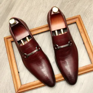 Men's Fashion Top Layer Cowhide Business Dress Shoes | Brodtica.com