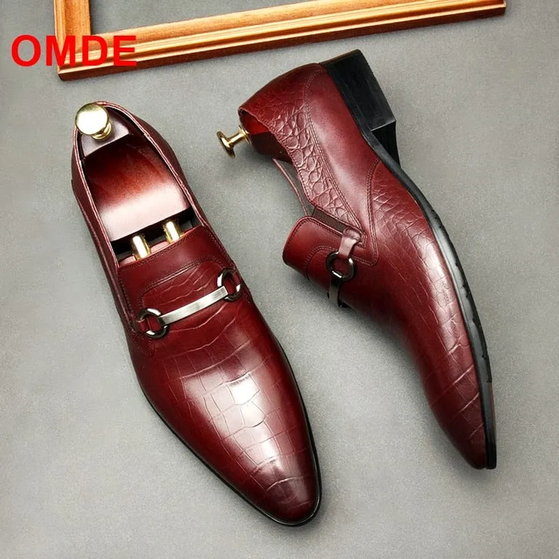 Men's Fashion Top Layer Cowhide Business Dress Shoes | Brodtica.com