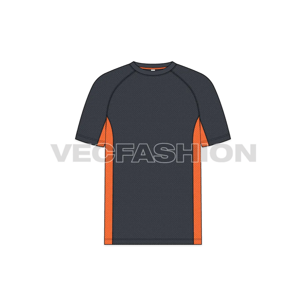 Mens Fitness Sport Shirt Vector Template