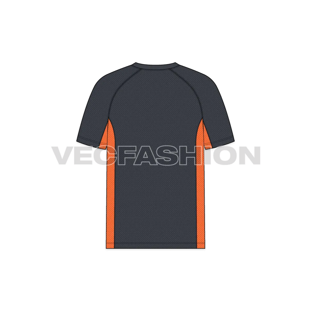 Mens Fitness Sport Shirt Vector Template