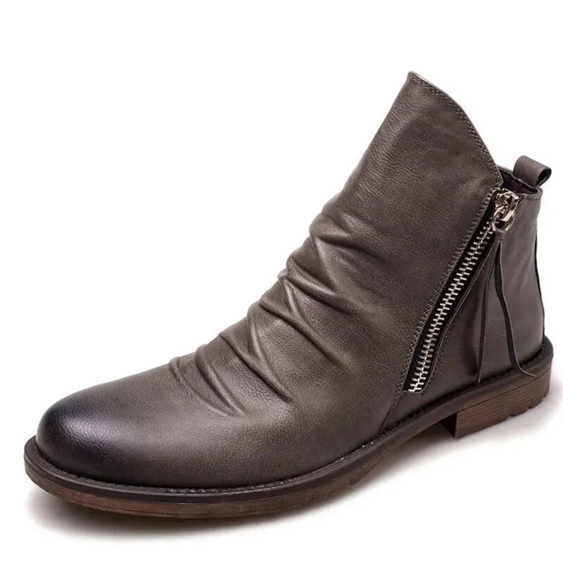 Men's Martin Ankle Leather Boots