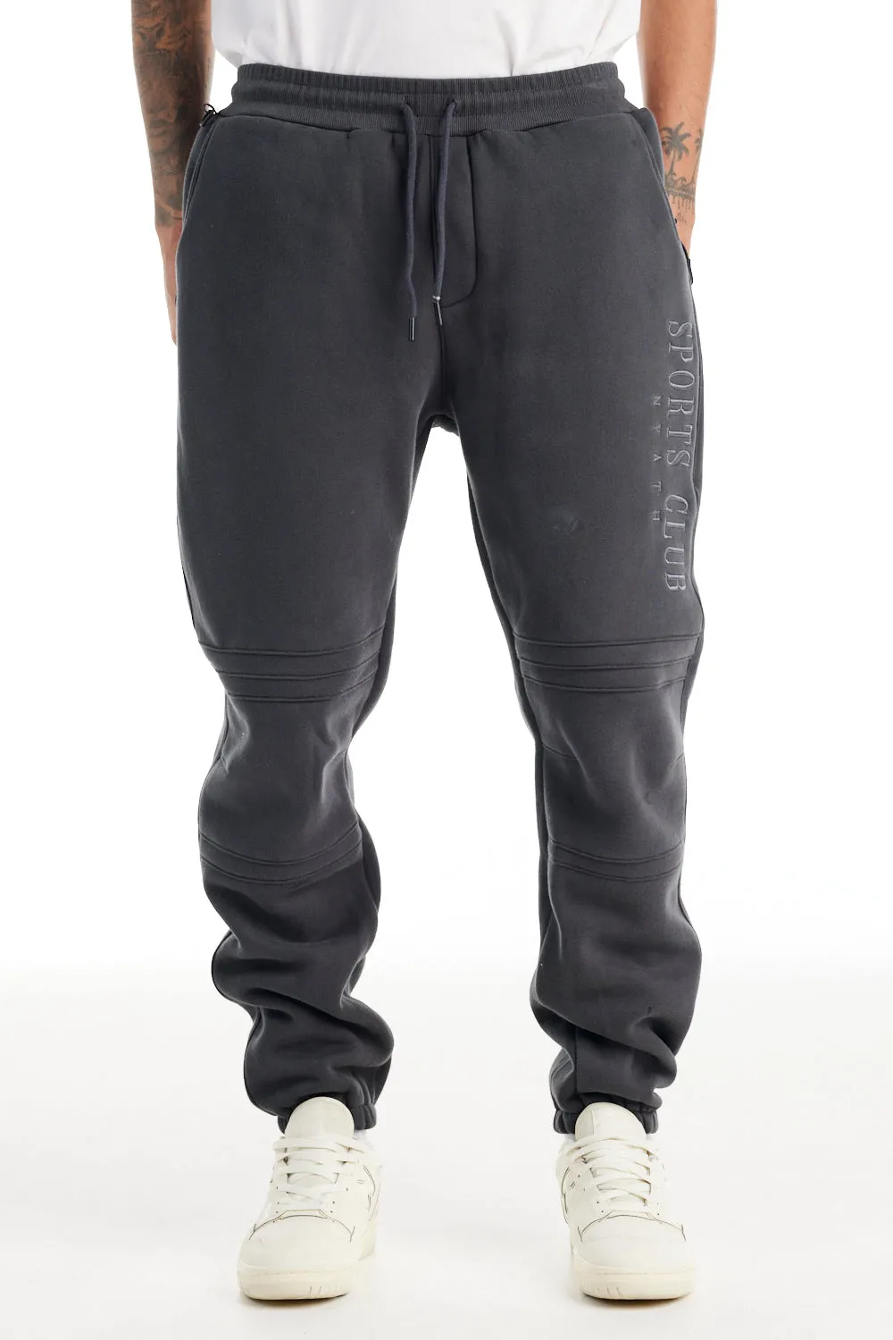 nANA jUDY Mens Sports Club Trackpant - Charcoal