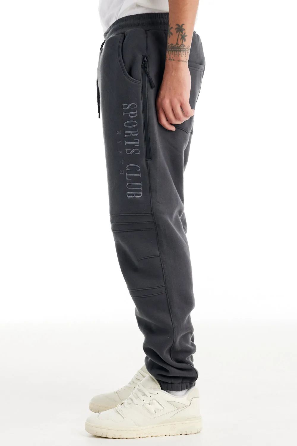 nANA jUDY Mens Sports Club Trackpant - Charcoal