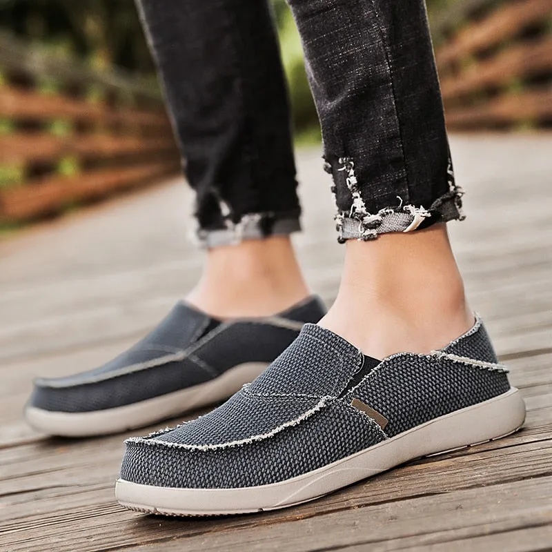 New Arrival Spring Summer Comfortable Casual Shoes Lightweigh Mens Canvas Shoes For Men Slip-On Brand Fashion Flat Loafers Shoes