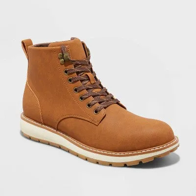 New - Men's Forrest Work Boots - Goodfellow & Co Cognac 11.5