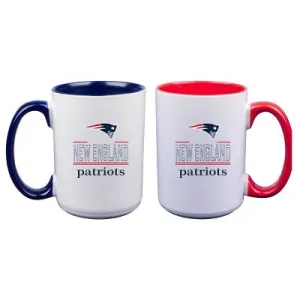 NFL New England Patriots 16oz Home & Away Mug Set - 2pk