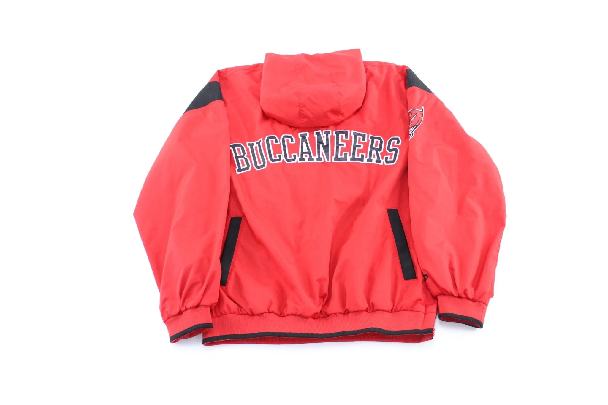 NFL Tampa Bay Buccaneers Embroidered Red & Black Pullover Jacket