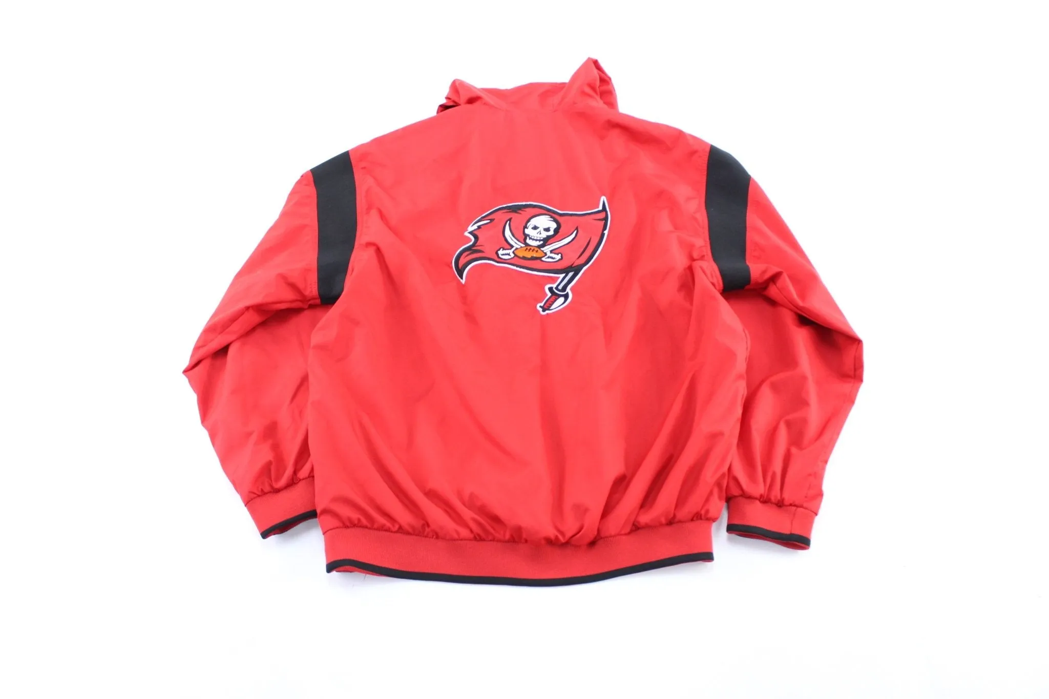 NFL Tampa Bay Buccaneers Embroidered Red & Black Pullover Jacket