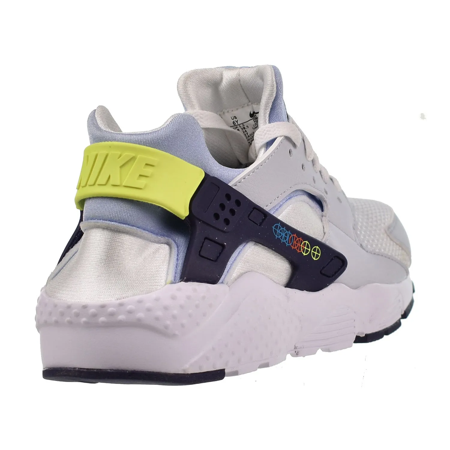 Nike Huarache Run (GS) Big Kids' Shoes White-Blackened Blue