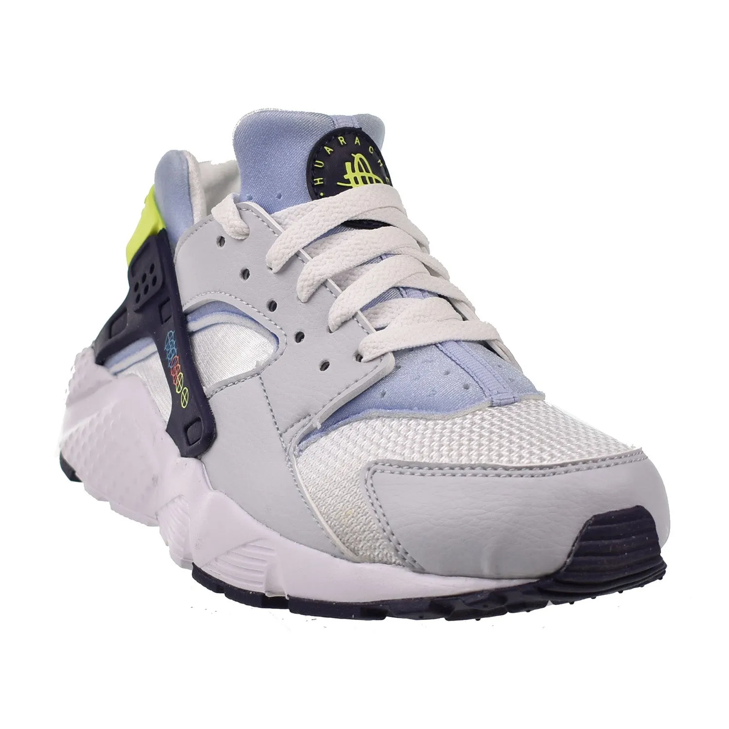 Nike Huarache Run (GS) Big Kids' Shoes White-Blackened Blue