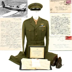 Original U.S. WWII USMC Aviator Battle Of Midway Navy Cross Recipient Named Grouping