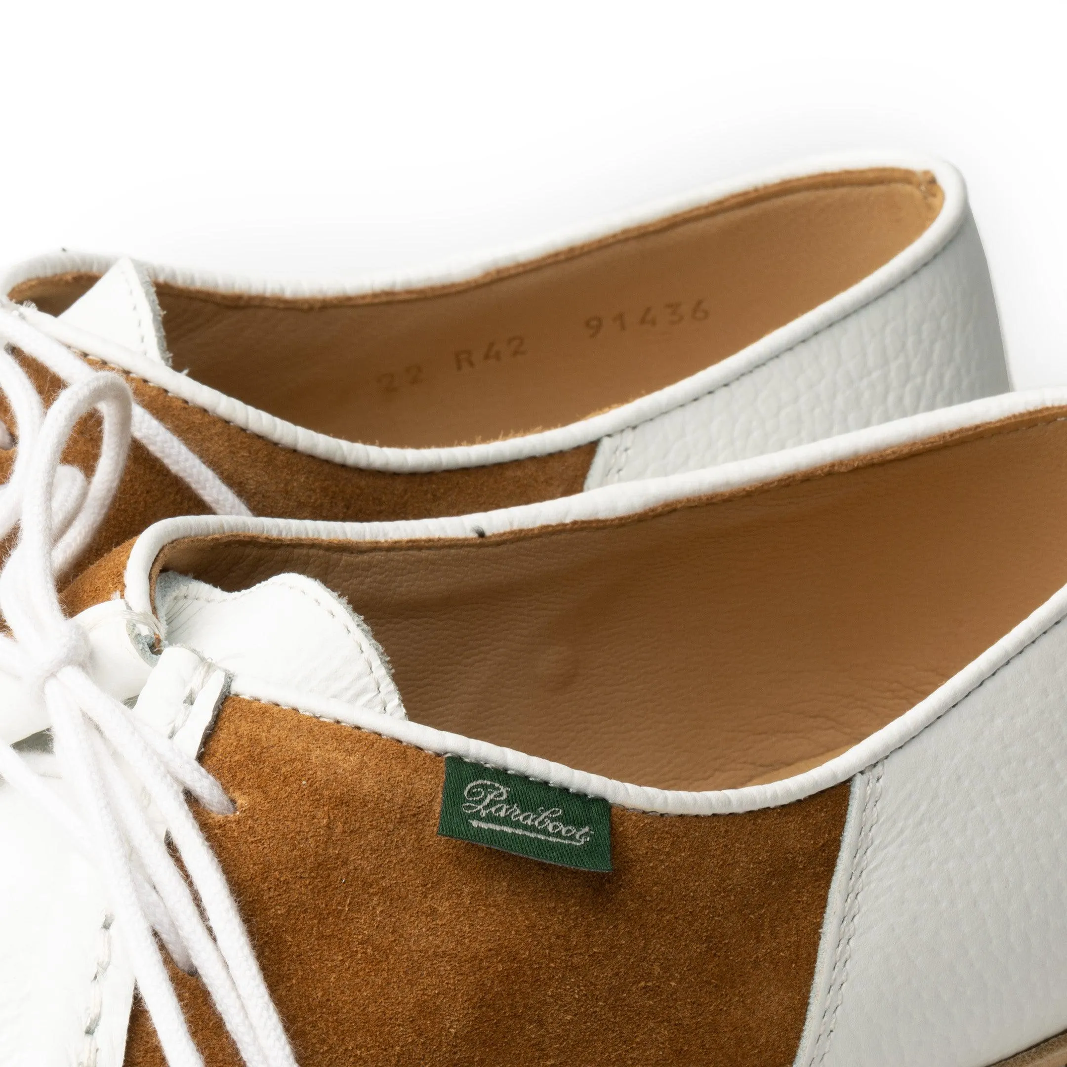 Paraboot Michael Graine Blanc / Velour Whisky