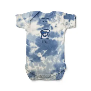 Personalized Creighton Bluejays Tie Dye Bodysuit