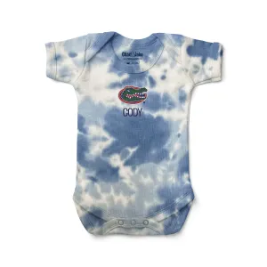 Personalized Florida Gators Tie Dye Bodysuit