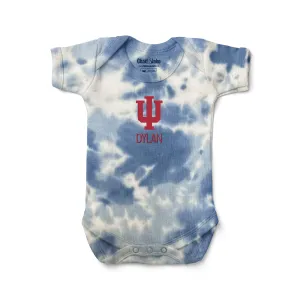 Personalized Indiana Hoosiers Tie Dye Bodysuit