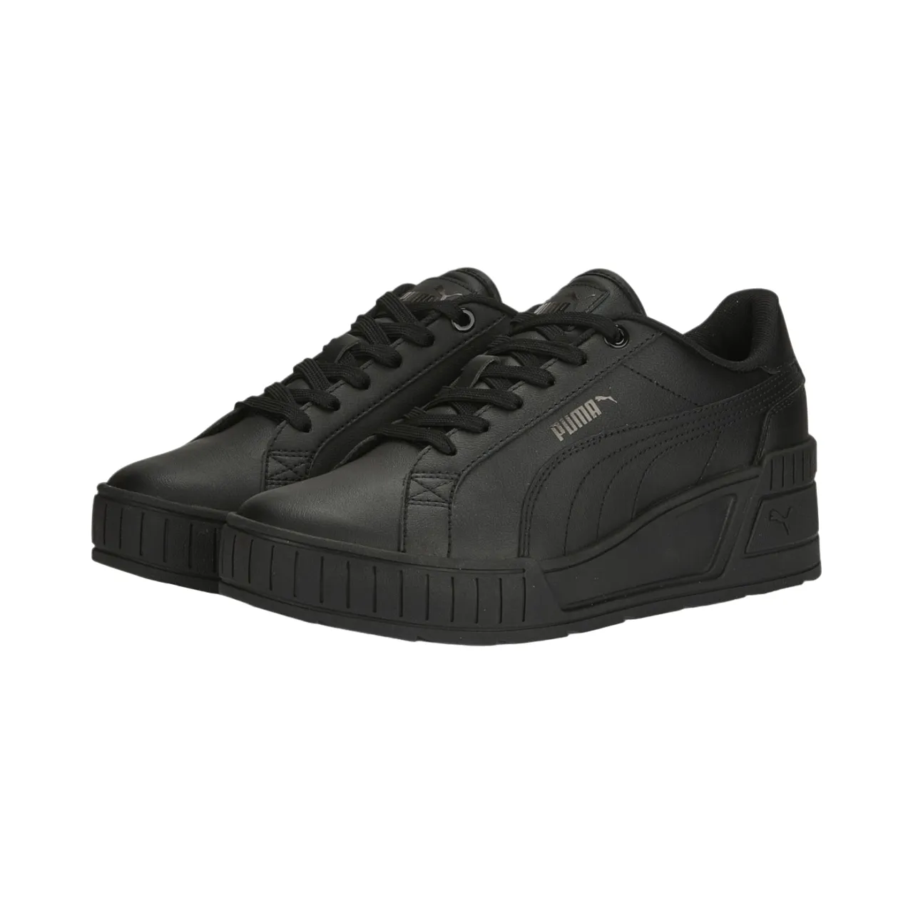 Puma scarpa sneakers da donna Karmen Wedge 390985-03 nero