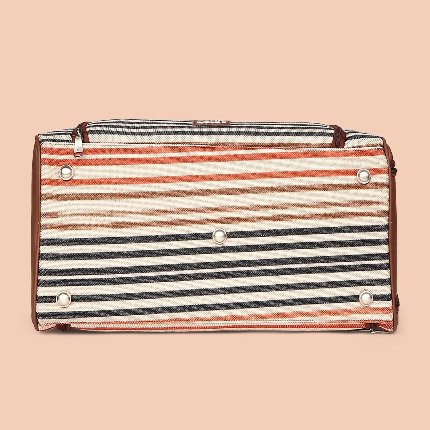 Qutub Stripes Weekender Duffel Bag