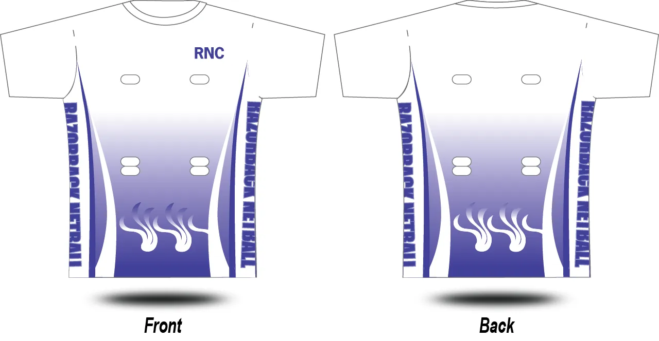 RAZORBACK NETBALL - Playing Tee