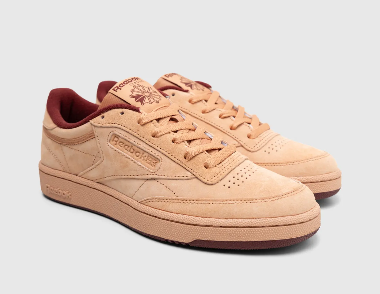 Reebok Club C 85 Vintage Clay / Washed Clay - Rich Maroon