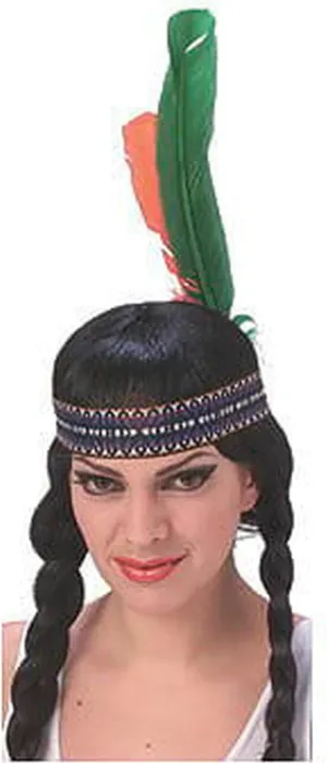 Rubie's Native American Headband with Feathers (One-Size)