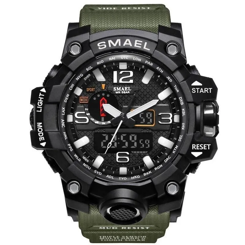 Rugged Sports Watches for Men with Digital and Analogue Display