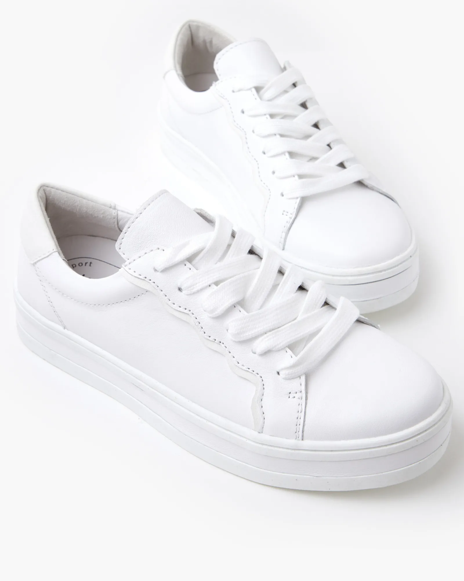 Sass Leather Sneaker - White