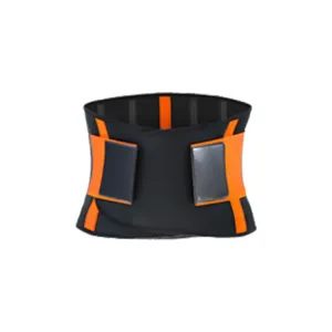 SBR Neoprene Sports Protective Gear Support Waist Protection Belt, Size:XL(Orange)