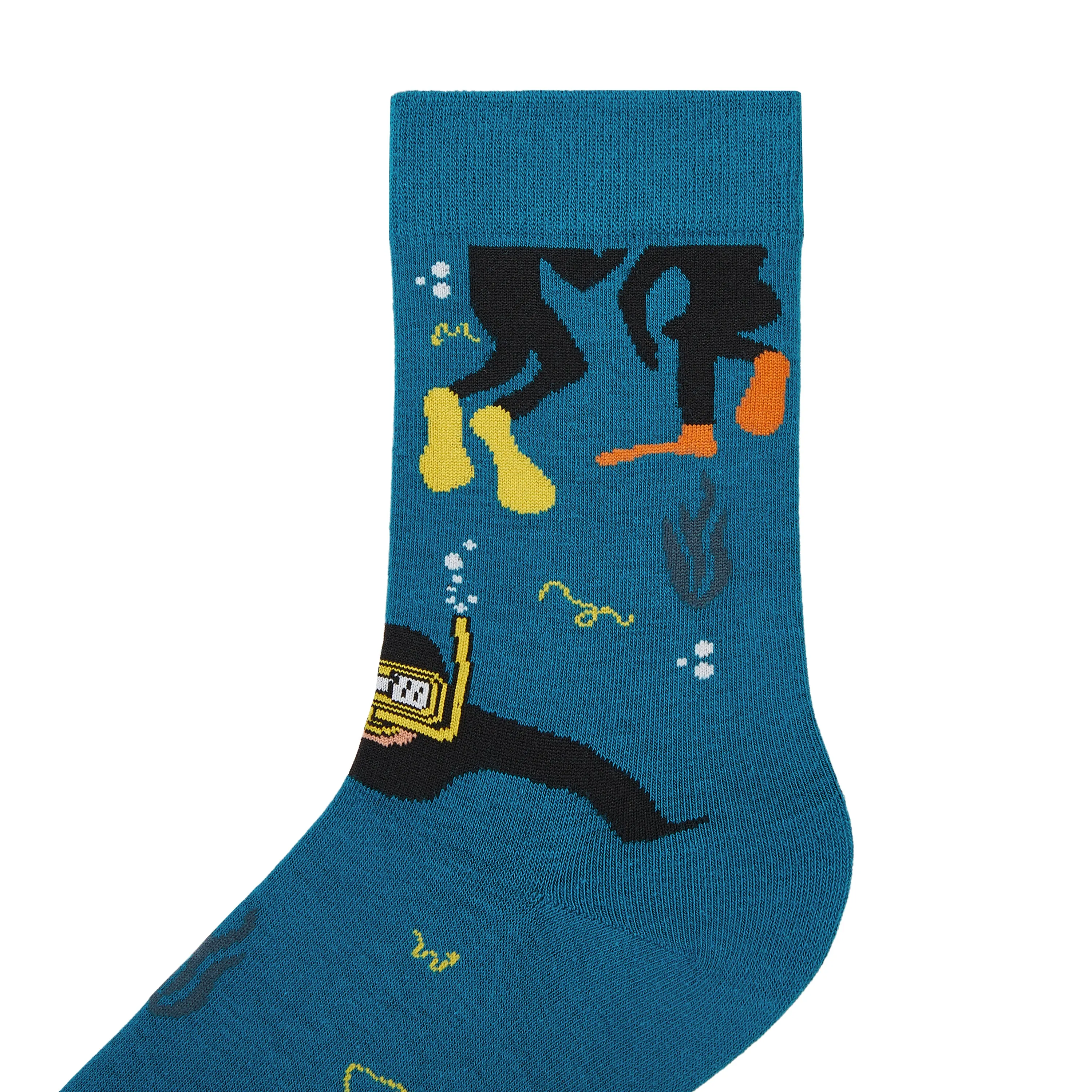 Scuba Diving Printed Crew Length Socks