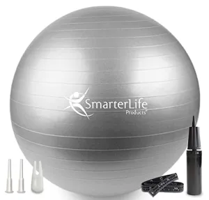 SmarterLife Workout Exercise Ball for Fitness Yoga Balance Stability Birthing