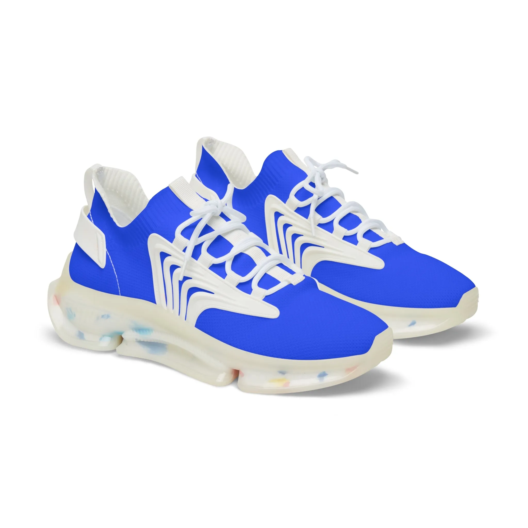 Snooty Fox Art Men's Mesh Sneakers - Frida Blue