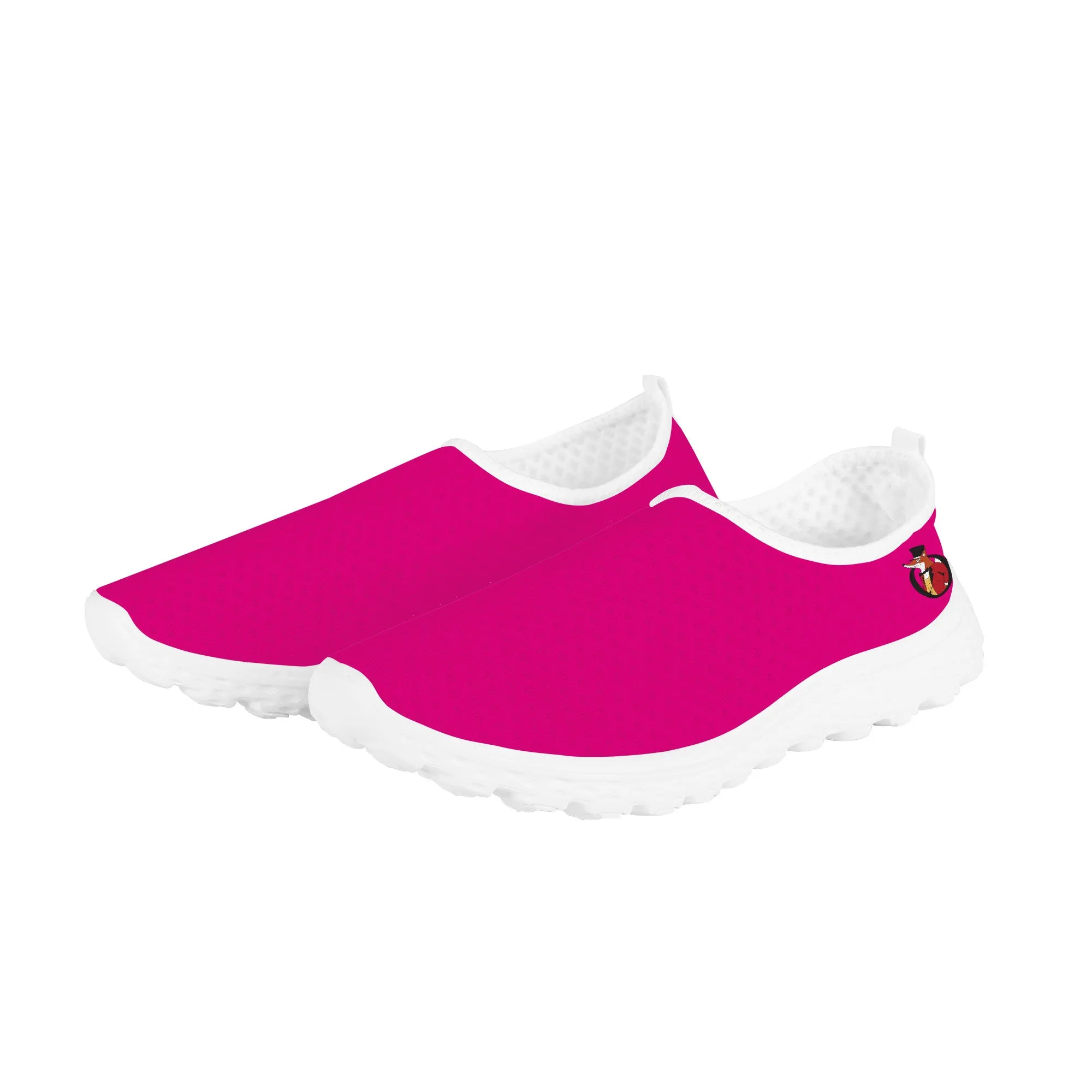 Snooty Fox Art Women's Mesh Running Shoes - Mex Pink