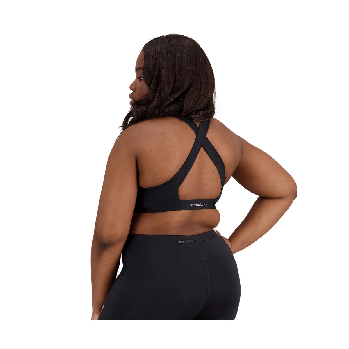 Sports Bra New Balance Fuel Bra Black Woman