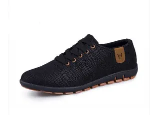 Spring/Summer Mens Casual Fashion Low Lace-up Canvas Shoes Flats