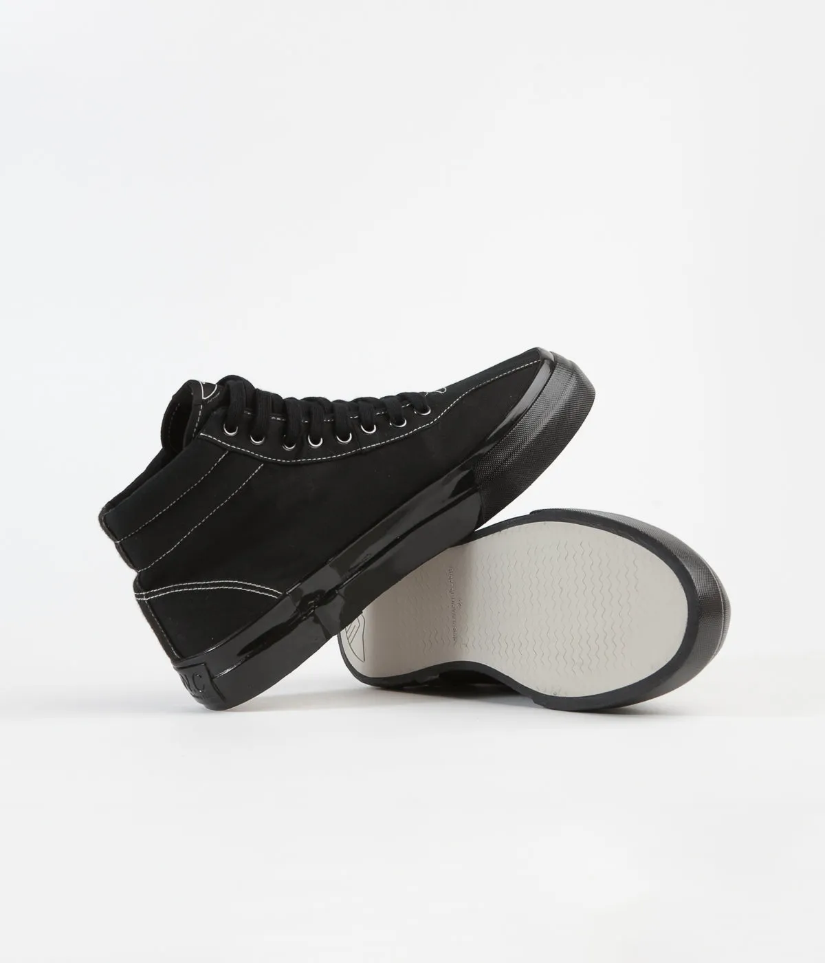 Stepney Workers Club Varden Canvas Shoes - Black / Black