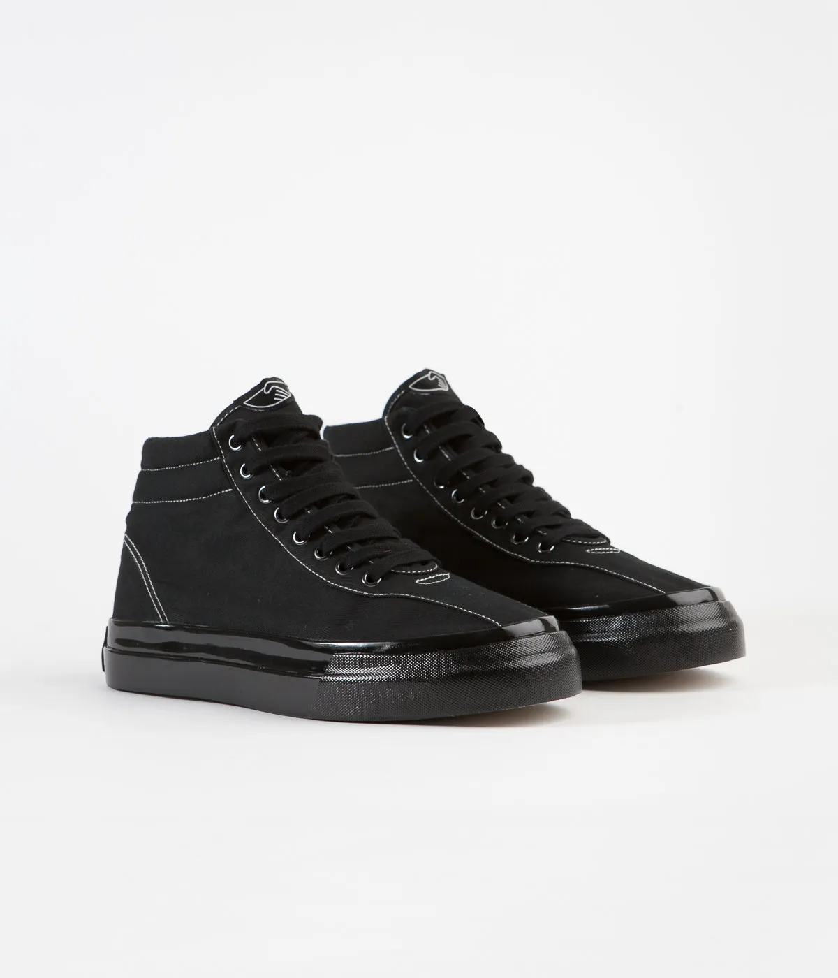 Stepney Workers Club Varden Canvas Shoes - Black / Black