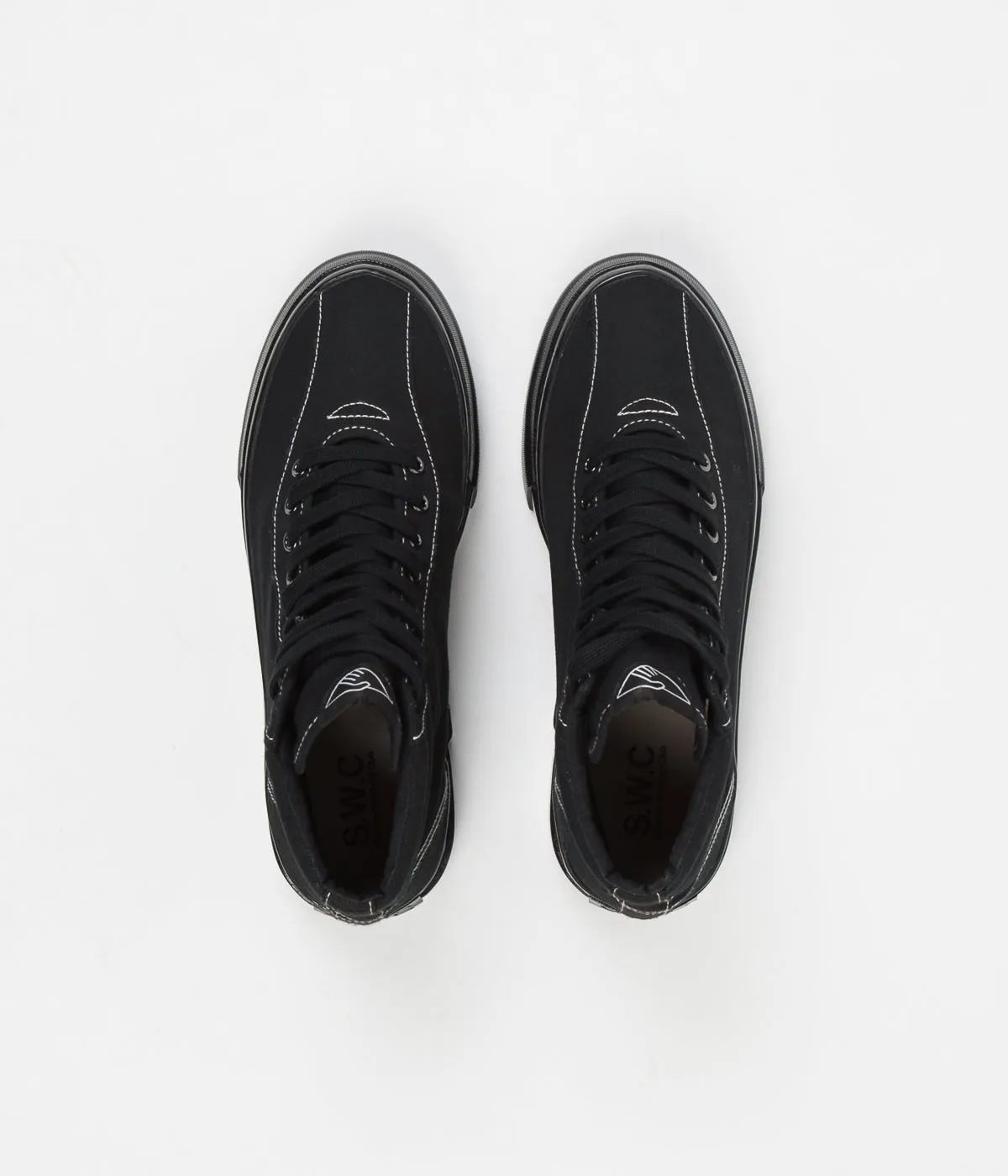 Stepney Workers Club Varden Canvas Shoes - Black / Black