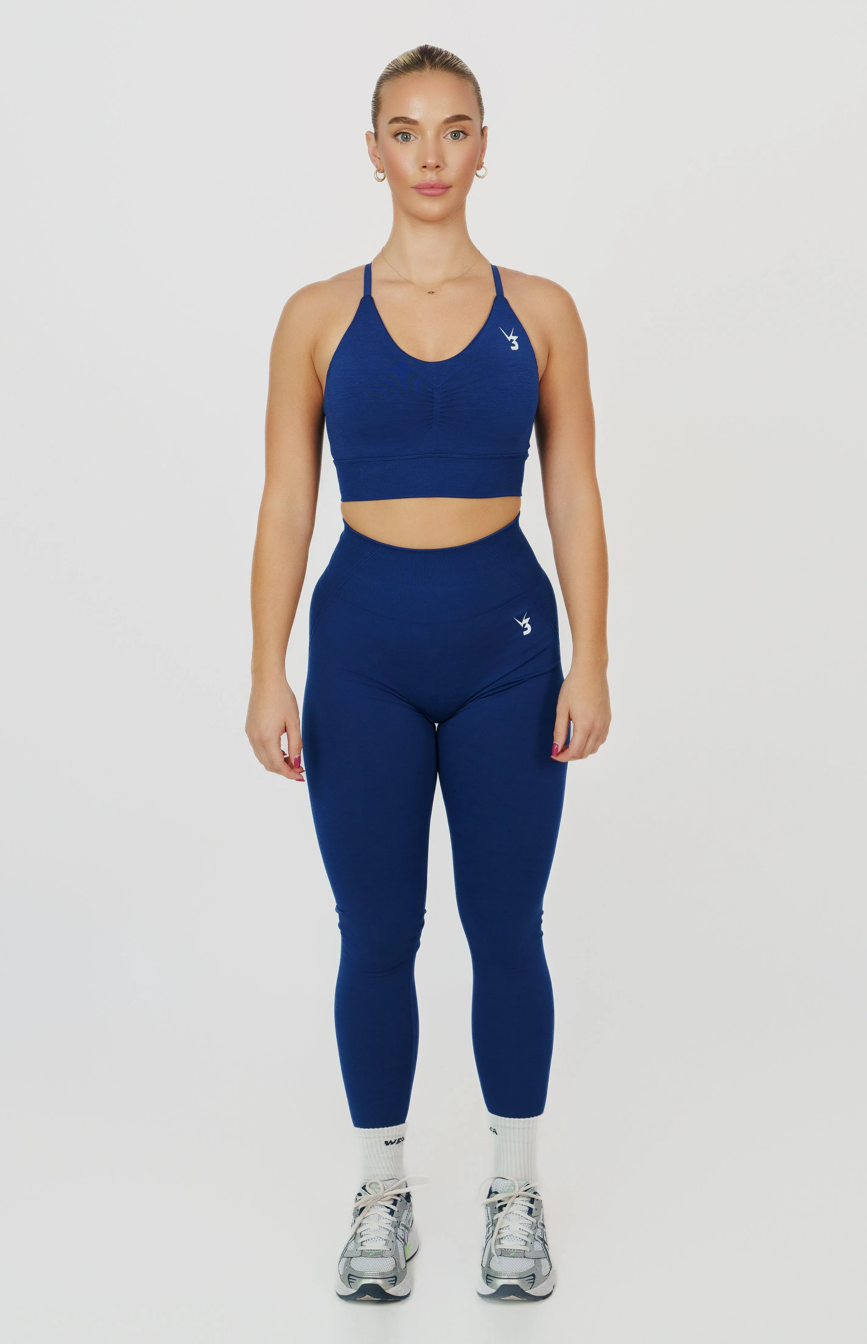 Tempo Seamless Multi-Way Sports Bra - Midnight Blue