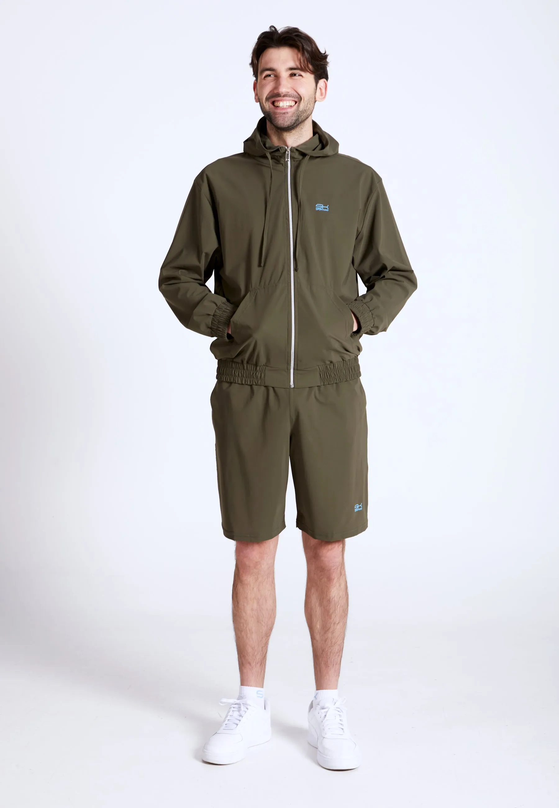 Tennis cross training jacket, khaki