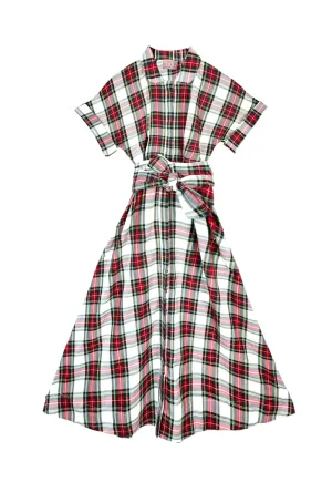 The Donna Day Gown - Dress Stewart Plaid